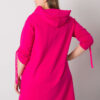 Fuchsiová plus-size mikina Zurich na zip – IOLARA