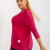 Fuchsiový plus size top VISCARIA
