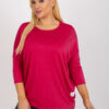 Fuchsiový plus size top VISCARIA