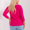 Fuchsiový plus size top JOIESIZE