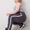 Grafitové dámské tepláky Kairi plus size – EVIINA