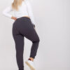 Grafitové dámské tepláky Kairi plus size – EVIINA