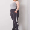 Grafitové dámské tepláky Kairi plus size – EVIINA