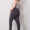 Grafitové dámské tepláky Kairi plus size – EVIINA