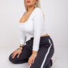 Grafitové dámské tepláky Kairi plus size – EVIINA