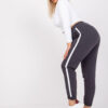 Grafitové dámské tepláky Kairi plus size – EVIINA