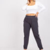 Grafitové dámské tepláky Kairi plus size – EVIINA
