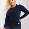 Námořnicky modrý top LINEARA plus size