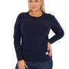 Námořnicky modrý top LINEARA plus size