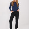 Námořnicky modrý basic top VELURIA