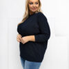 Námořnicky modrý plus-size top CURVESSA