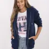 Tmavě modrá basic mikina na zip Calimera – AVRALIA