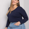 Tmavě modrý plus size top ELISAVIE