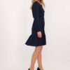 Tmavě modré plisované mini šaty CANTABRIA