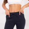 Tmavě modré basic joggery s vázáním – GRAISSA