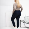 Tmavě modré plus-size tepláky s kapsami – DELENNA