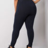 Tmavě modré bavlněné legíny plus size Phoebe – NYRETTA