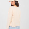 Světle béžová oversize mikina NATURAL SIDE – BERILIA