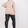 Světle béžová plus size mikina MANONERA