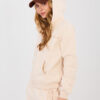 Světle béžová oversize mikina na zip NATURAL SIDE – AVRINA