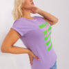 Fialové plus size tričko PURPLEART
