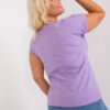 Fialové plus size tričko PURPLEART