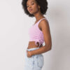 Světle fialový crop top se stahováním ORLANDA