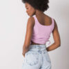 Světle fialový crop top se stahováním ORLANDA