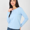 Světle modrý basic top ELVARISSA