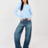 Světle modrý basic top ELVARISSA