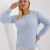 Světle modrá plus size mikina CALMERA