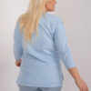 Světle modrá plus size halenka FEATHERA