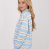 Světle modrá half-zip mikina ZIPMARA
