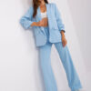 Světle modré oversized dámské sako – MIREVINA