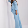 Světle modré oversized dámské sako – MIREVINA