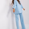 Světle modré oversized dámské sako – MIREVINA