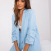 Světle modré oversized dámské sako – MIREVINA