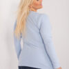 Světle modrý top LINEARA plus size