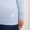 Světle modrý top LINEARA plus size