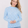 Světle modrý krajkový top LACELORE