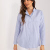 Světle modrá oversize košile BY POMMES LIFE – ALDORIA