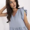 Světle modré letní mini šaty MIRABELLE RUE