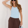 Světle modrý basic top LORENZIA