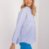 Světle modro-bílá pruhovaná oversize košile BY POMMES LIFE – ALCELIA