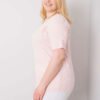 Světle růžový plus size top KARENZIA