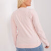 Světle růžový plus size top VELENZA