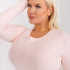 Světle růžový top LINEARA plus size