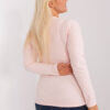 Světle růžový top LINEARA plus size
