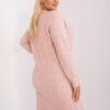 Světle růžový plus-size svetr LISELOTTE z viskózové směsi