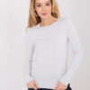 Světle šedý basic top VELURIA